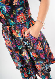 Roya Dream Catcher Print Dress