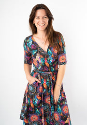 Roya Dream Catcher Print Dress