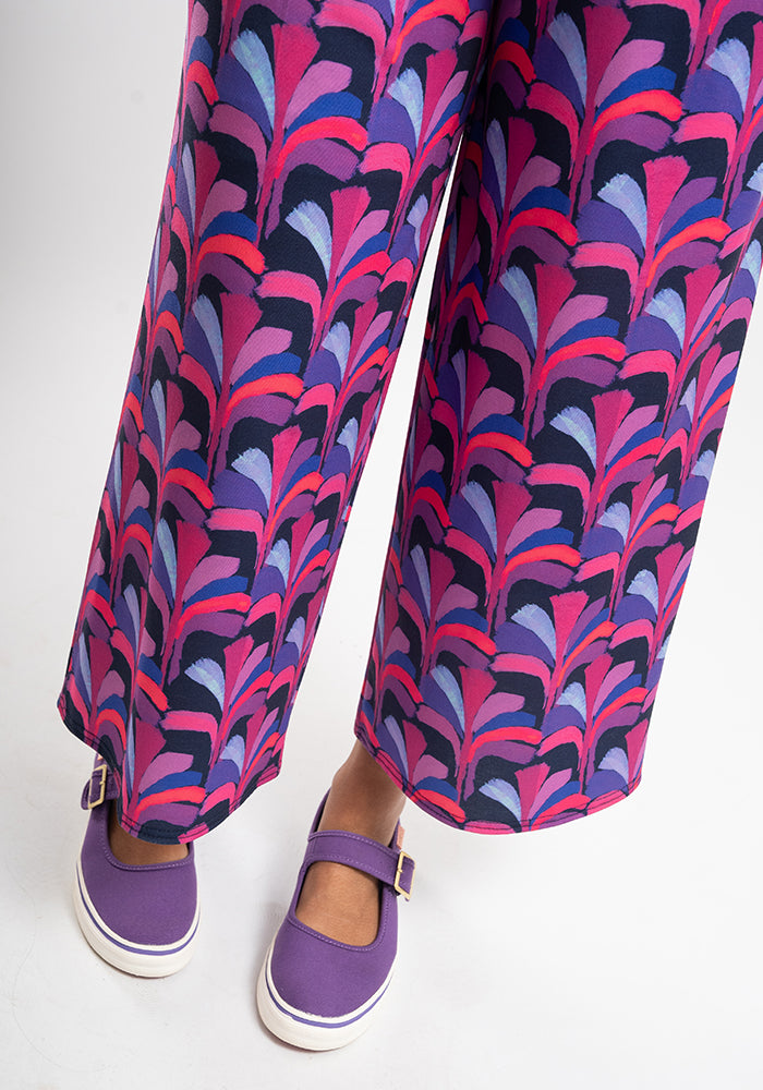 Rye Painted Sparks Print Culotte Leg Jumpsuit