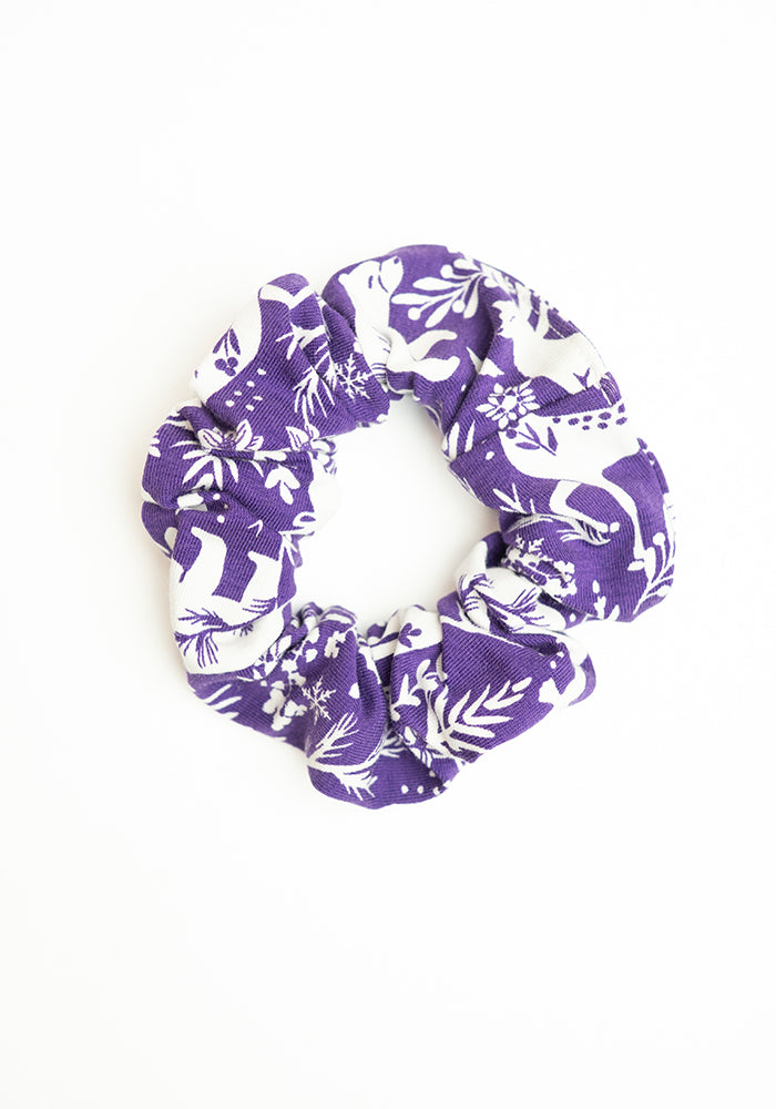 Christmas Print Hair Scrunchies