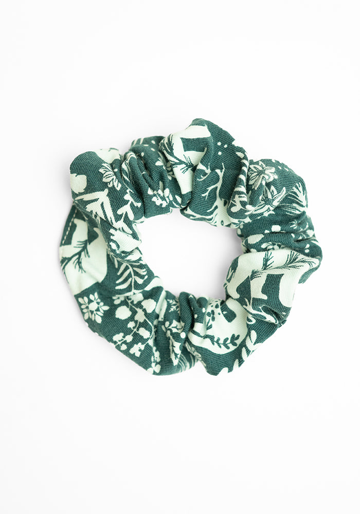 Christmas Print Hair Scrunchies