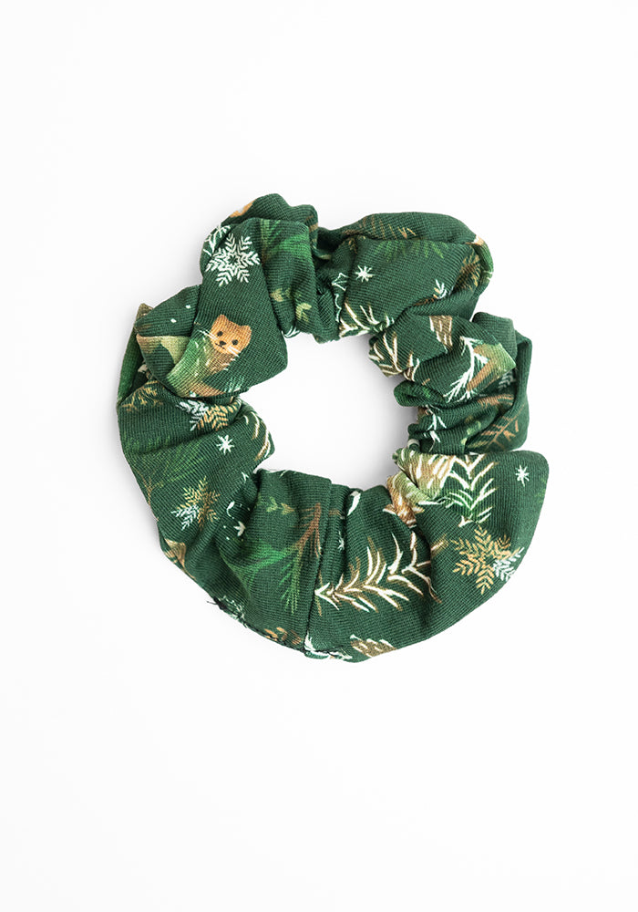 Christmas Print Hair Scrunchies