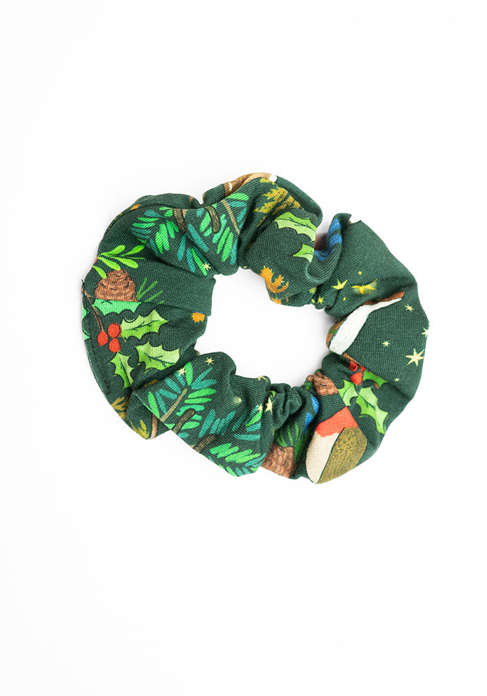 Christmas Print Hair Scrunchies