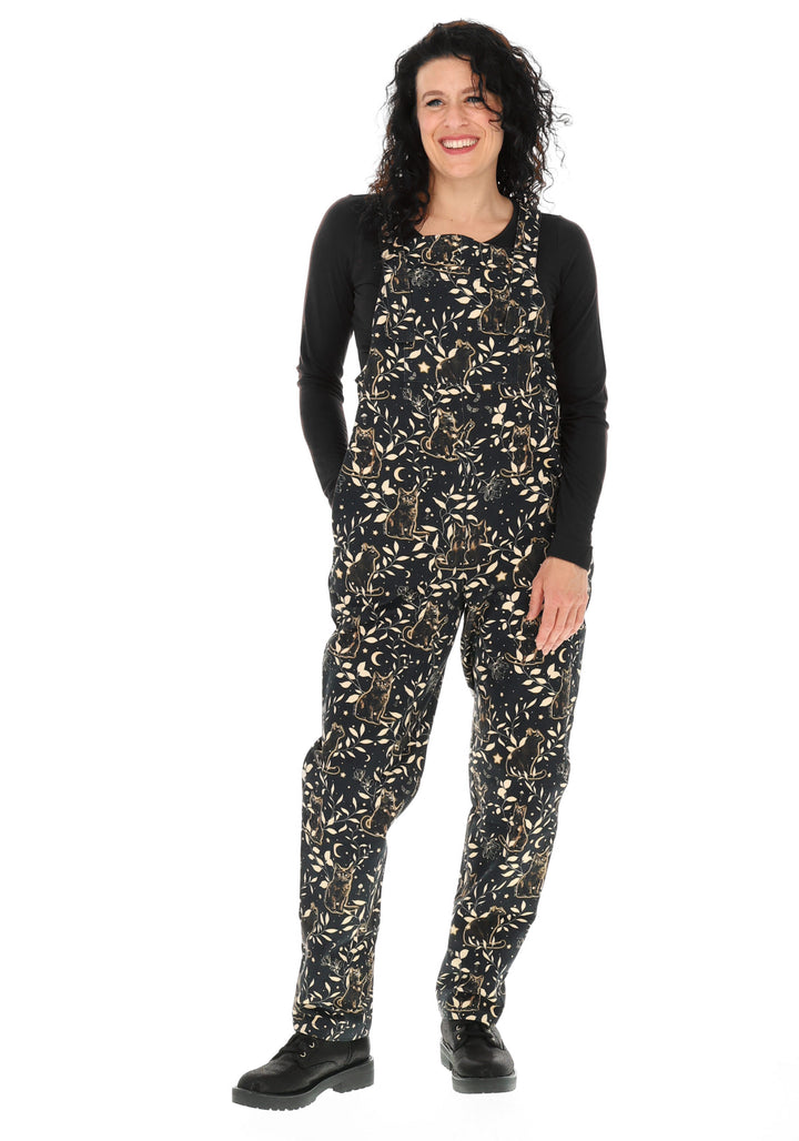 Carin Glowing Cats Canvas Dungarees