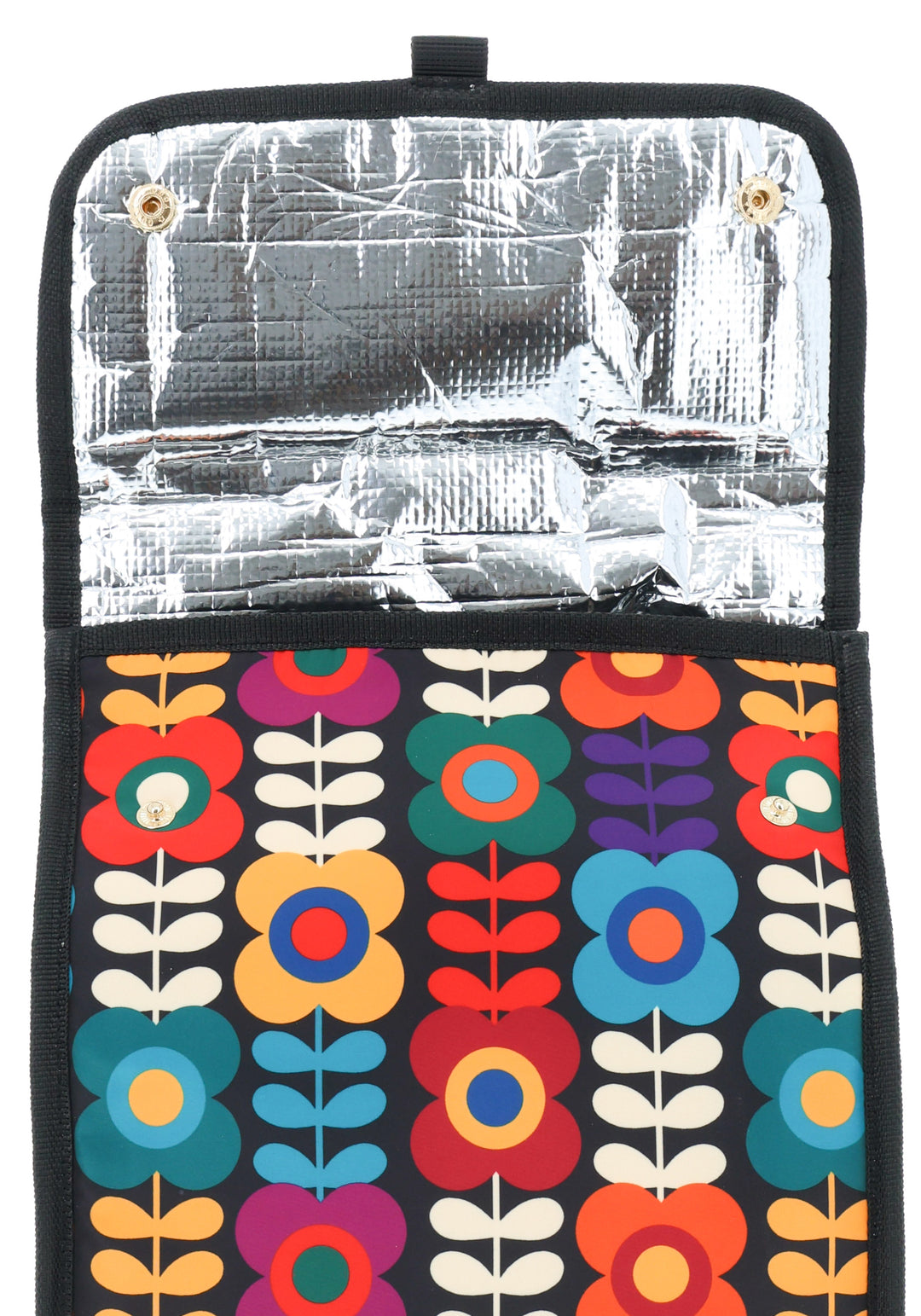 Retro Flower Print Lunch Bag