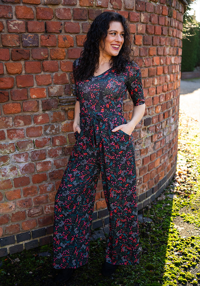 Sixth angle of Sabine Berry Print Full Length Jumpsuit