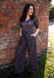 Sabine Berry Print Full Length Jumpsuit