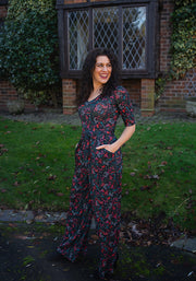 Sabine Berry Print Full Length Jumpsuit