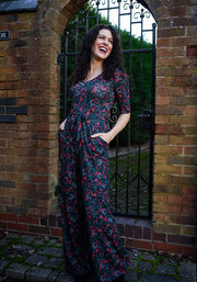Sabine Berry Print Full Length Jumpsuit