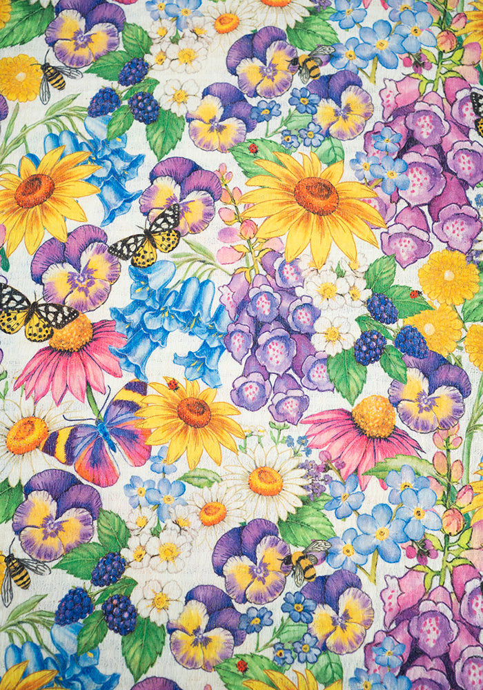 Third angle of Sadie-Rae Cottage Garden Floral Print Dress