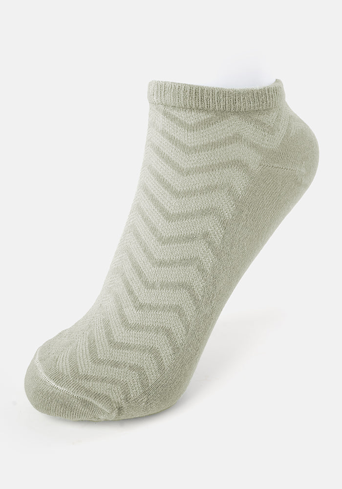 Front view of Sage Bamboo Trainer Socks