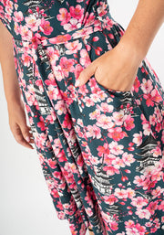 Sakura Cherry Blossom Print Dress