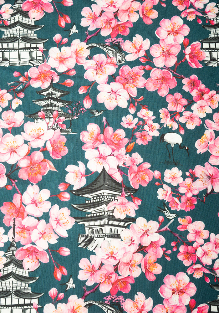 Sakura Cherry Blossom Print Dress