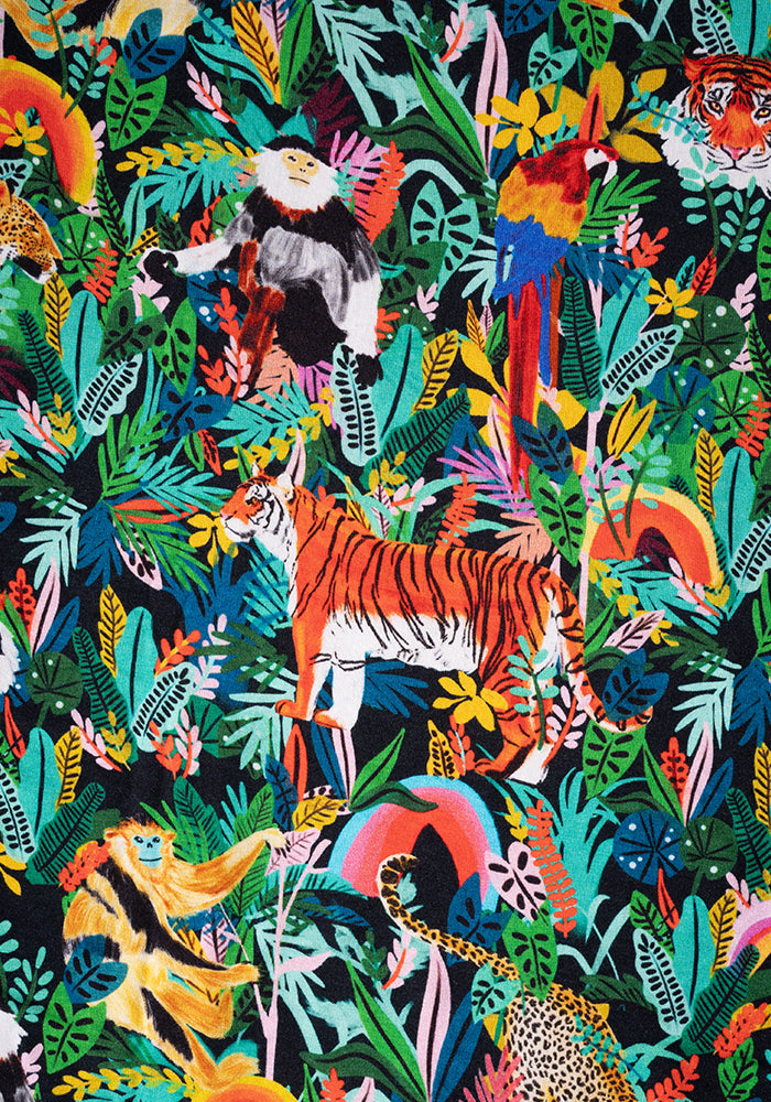 Santos Tiger Print Viscose Dress