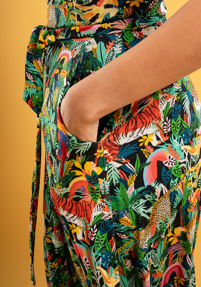 Santos Tiger Print Viscose Dress