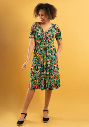 Santos Tiger Print Viscose Dress