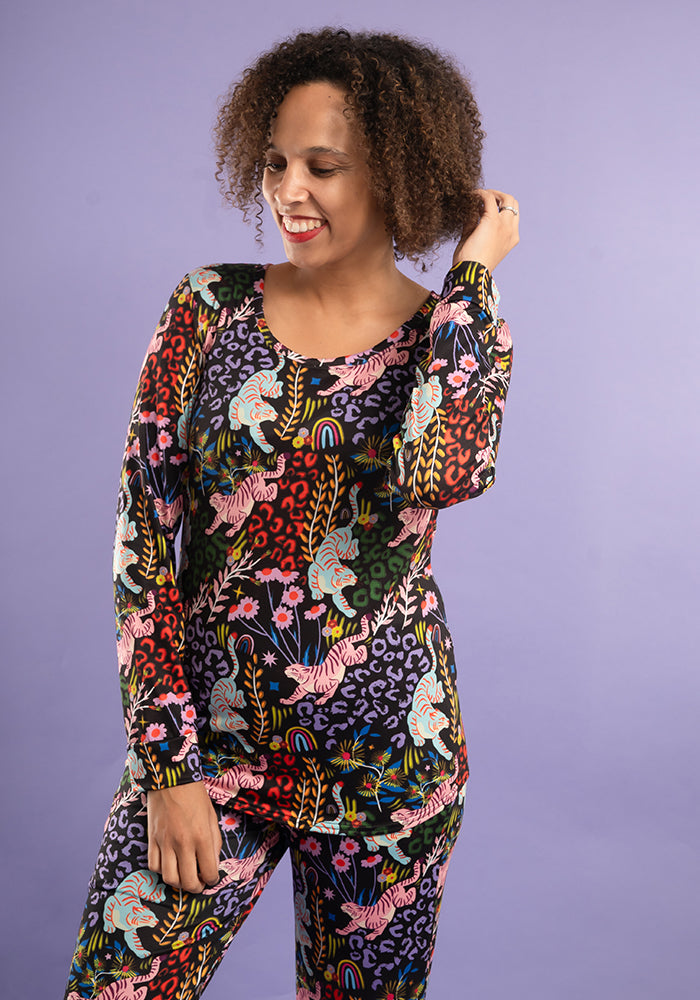 Sarai Tiger Print Pyjama Set