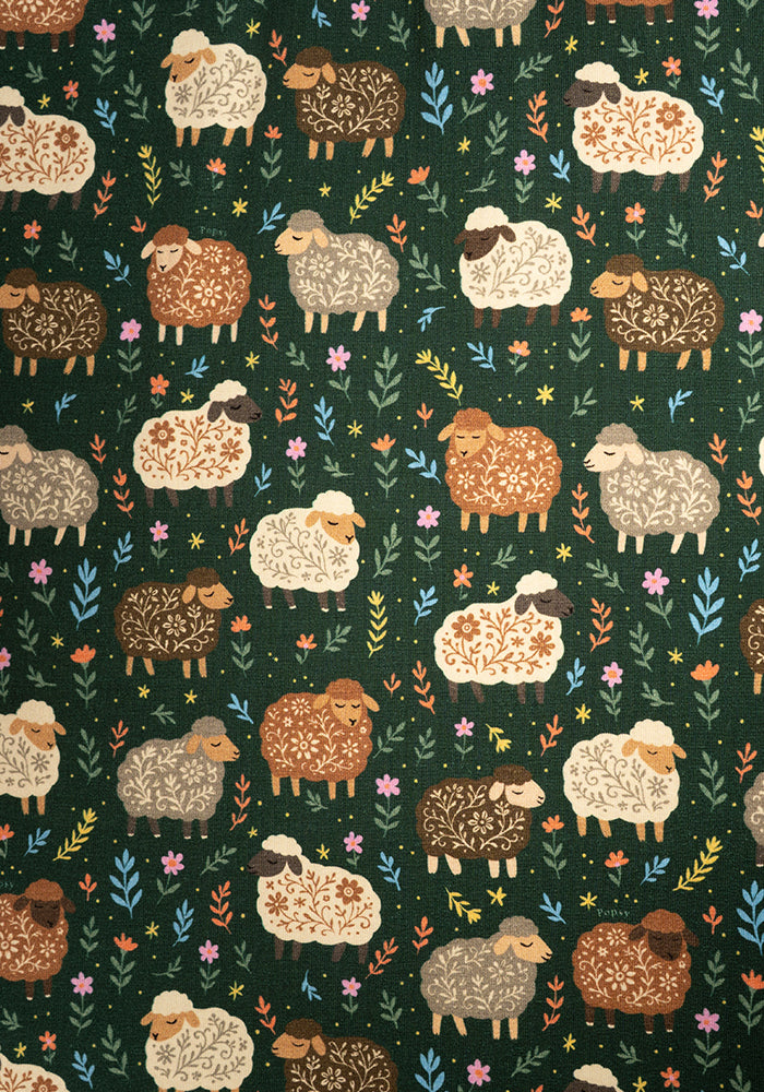 Second angle of Sacha Sheep Print Cotton Dress