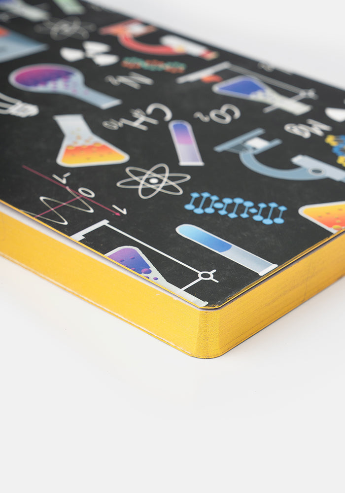 Seventh angle of Cute Science Print Notebook - Colourful Quirky Journal Print