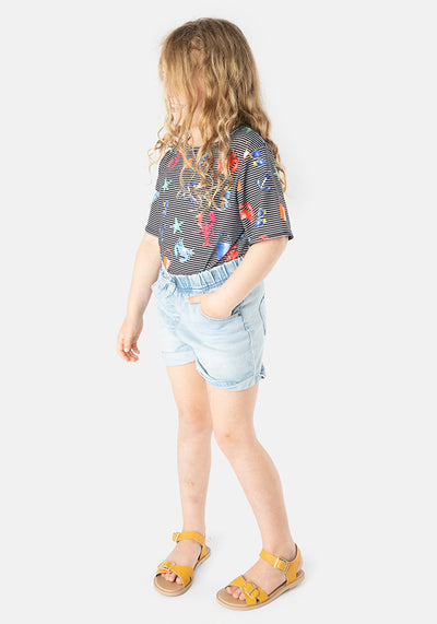 Seaside Stripe Print Print Children's T-Shirt (Ariel)