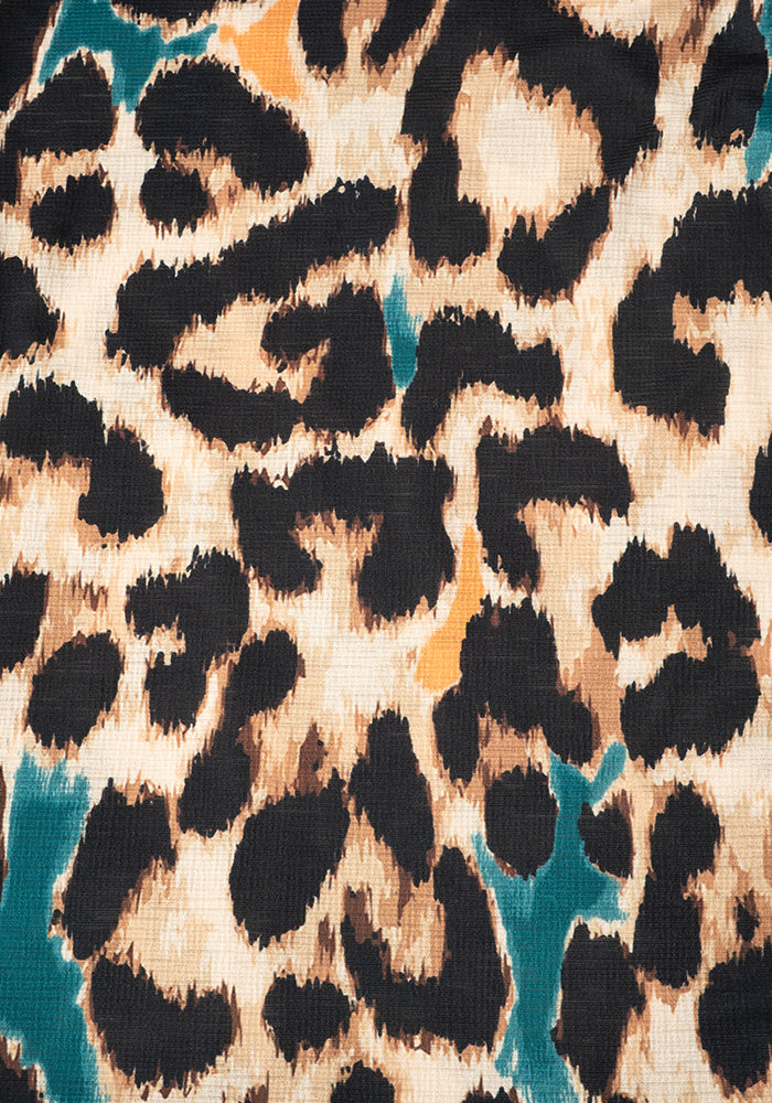 Second angle of Sereena Large Scale Animal Print Midaxi Dress