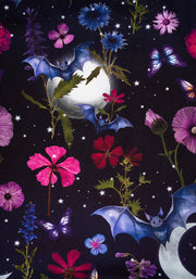 Selvina Bat Floral Print Cotton Midaxi Dress