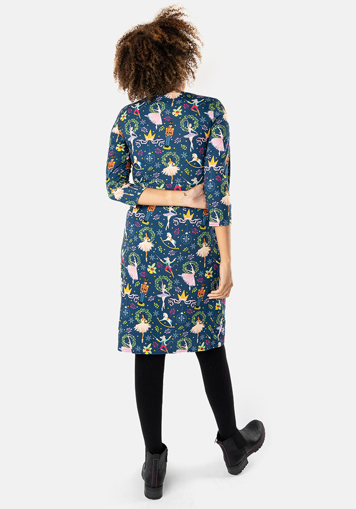 Serefine Nutcracker Print Dress
