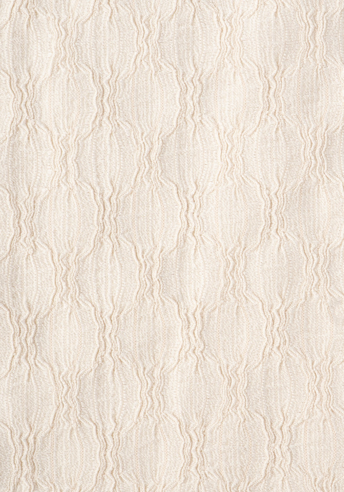 Second angle of Shae Cream Oval Textured Tiered Hem Midi Dress