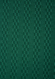Sheena Green Textured Jacquard Tie Waist Dress