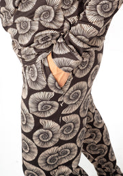 Shelbie Fossil Print Pyjama Set