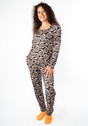 Shelbie Fossil Print Pyjama Set