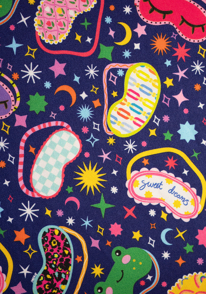 Carina Sleep Mask Print Nightshirt