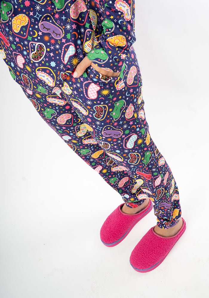 Shelbie Sleep Mask Print Pyjama Set