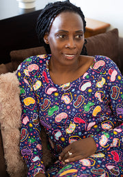 Shelbie Sleep Mask Print Pyjama Set