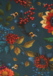 Siena Berry & Bee Print Cotton Dress