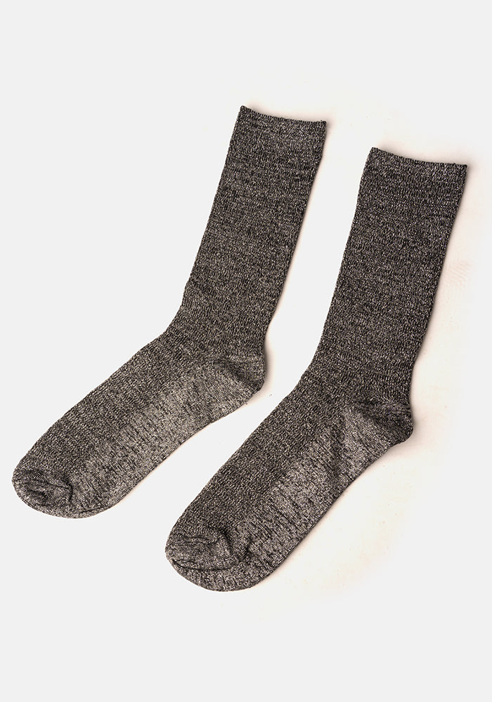 Fourth angle of Silver Sparkle Socks