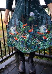 Silvie Fox Border Print Midi Dress