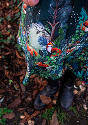 Silvie Fox Border Print Midi Dress