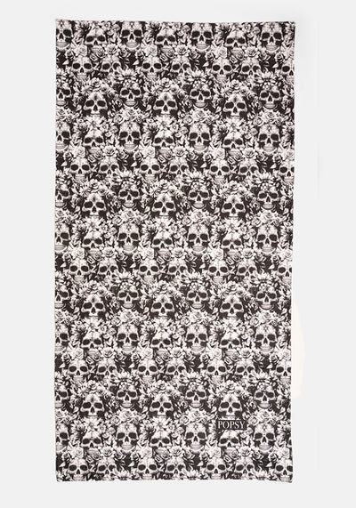 Large Skull Print Towel