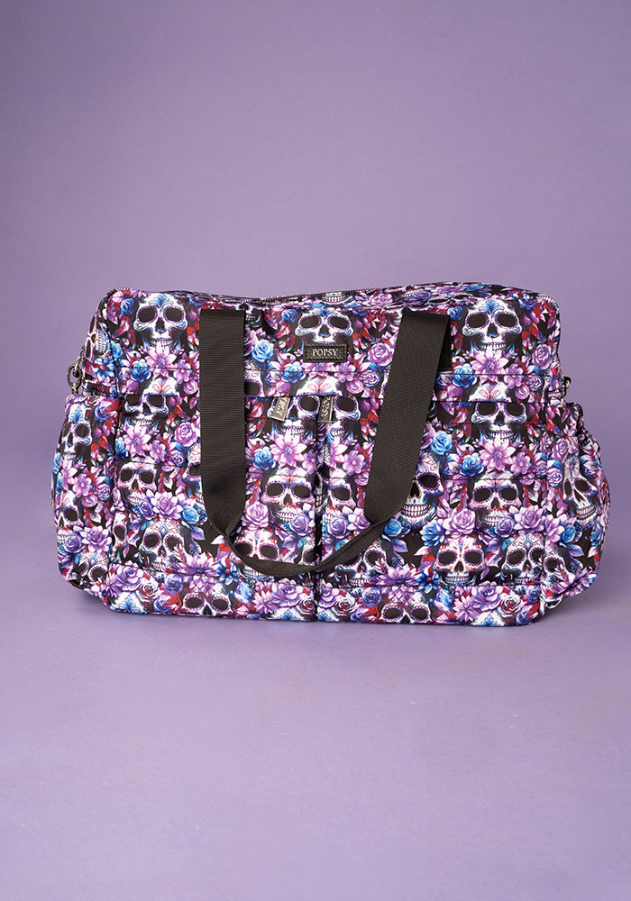 Eighth angle of Skull Print Holdall