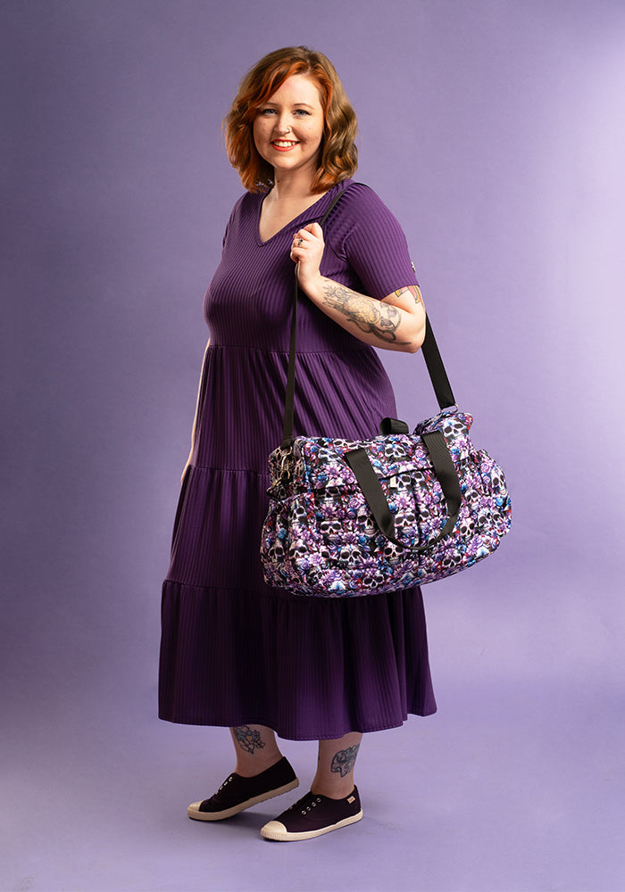 Fifth angle of Skull Print Holdall
