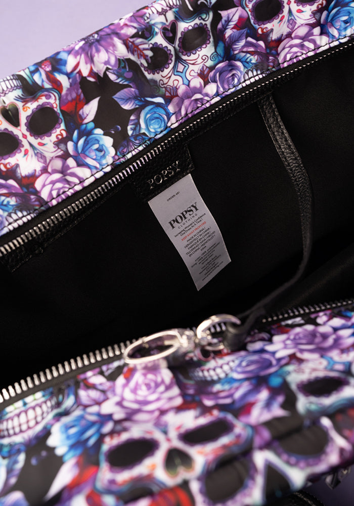 Tenth angle of Skull Print Holdall
