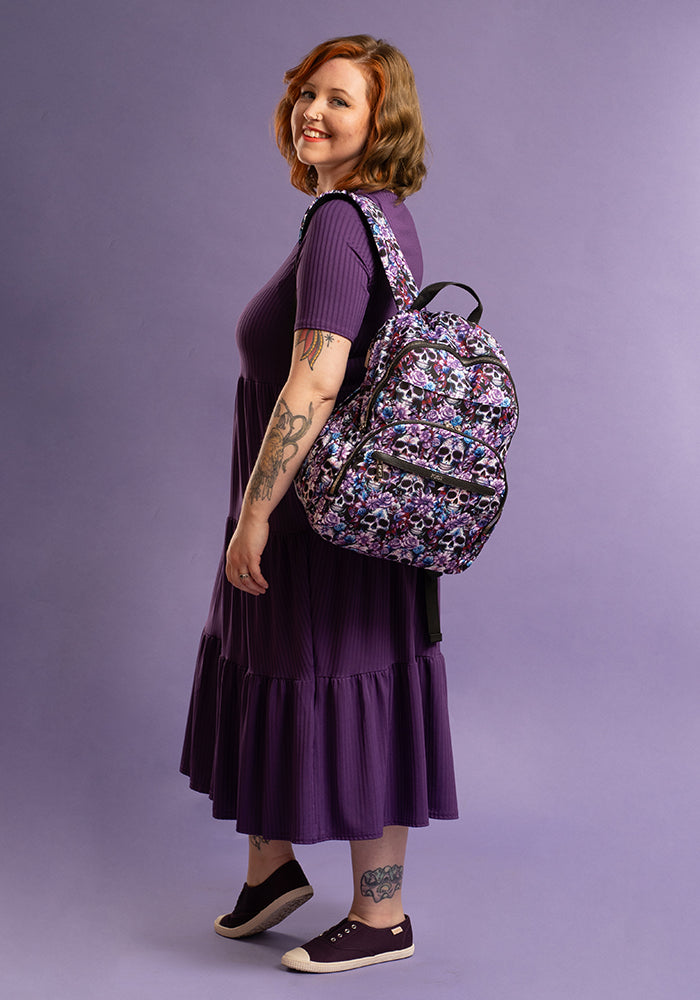 Sixth angle of Skull Print Popsy Rucksack