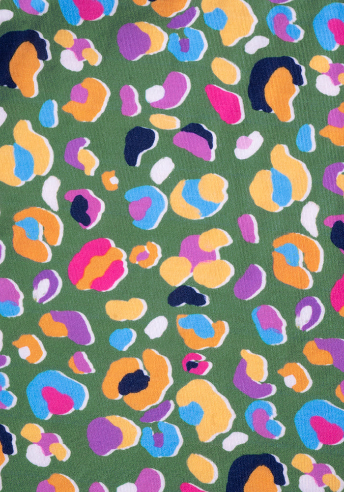Sloane Multi Coloured Animal Print Blouson Dress