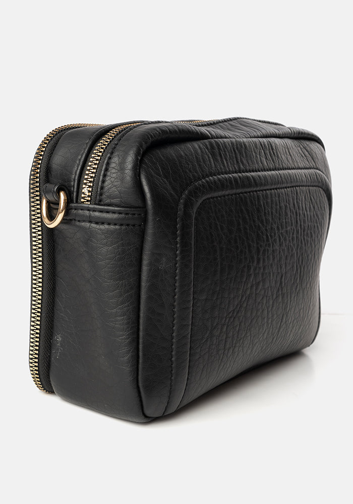 Soft Premium Black Cross Body Bag