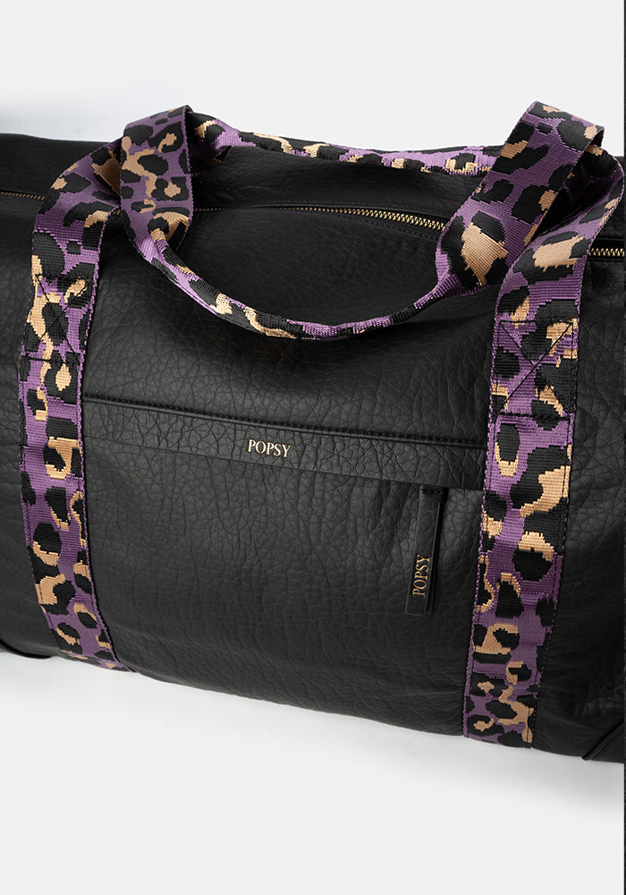 Soft Premium Black Weekend Bag