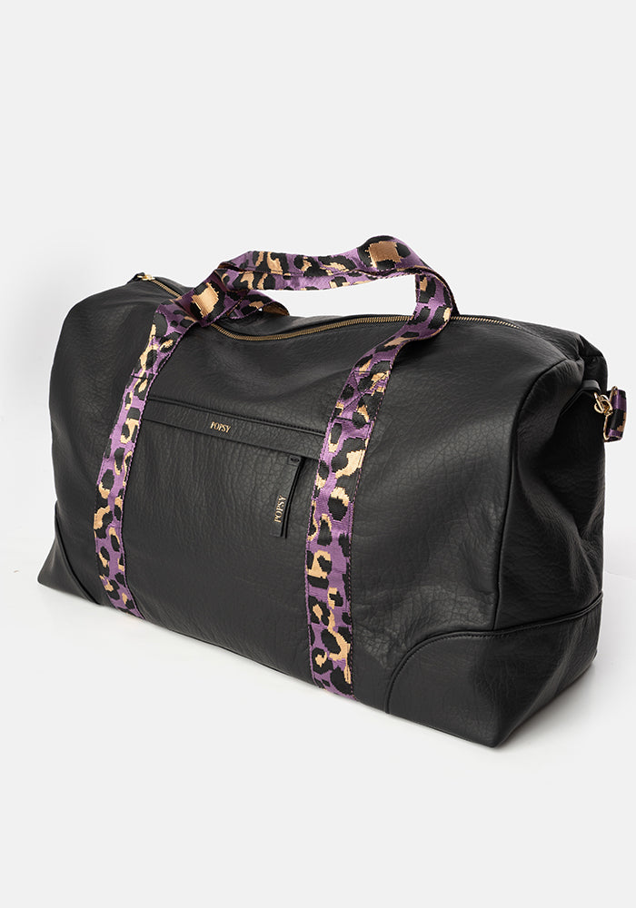 Soft Premium Black Weekend Bag