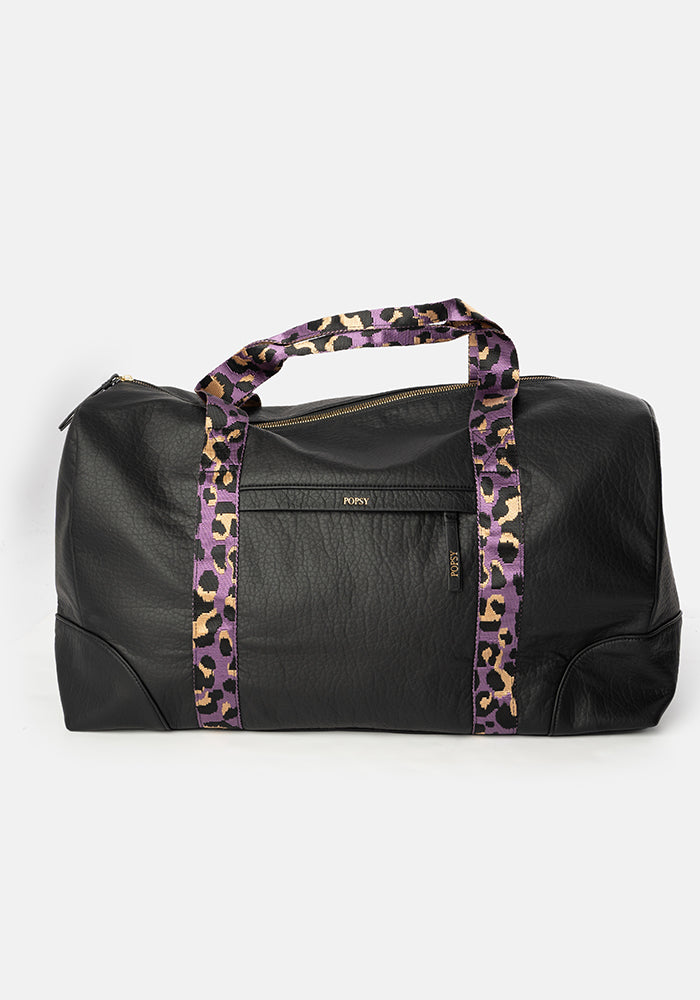 Soft Premium Black Weekend Bag