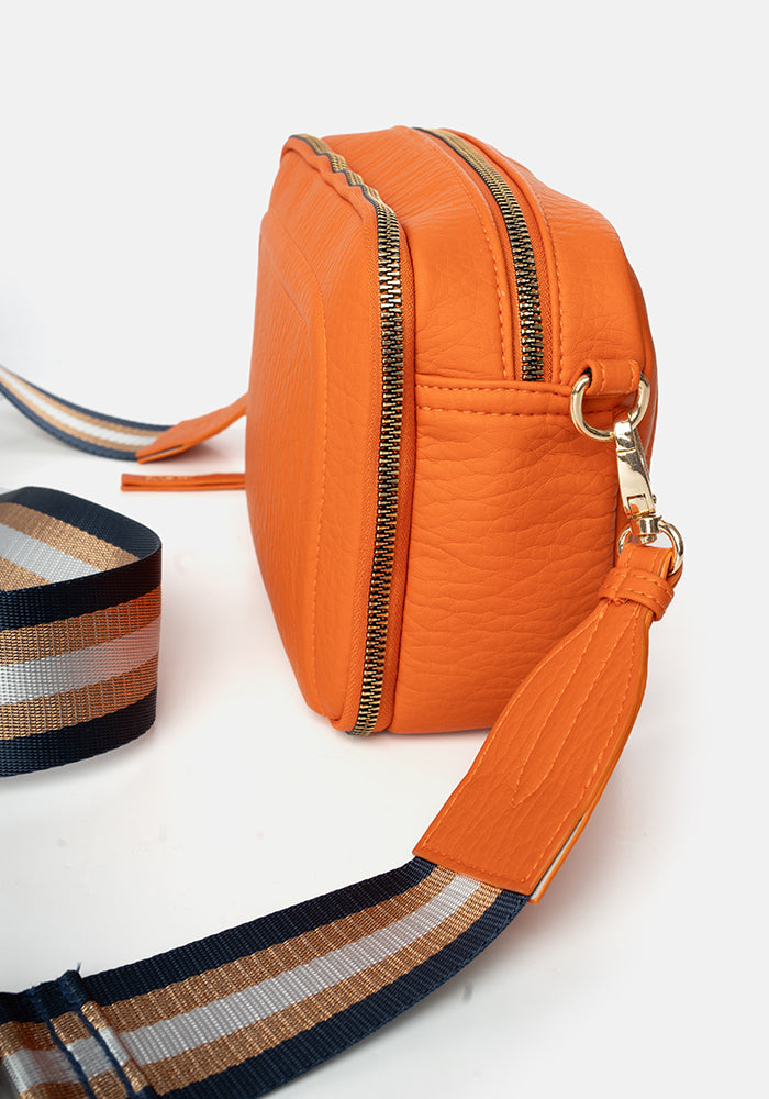 Soft Premium Orange Cross Body Bag