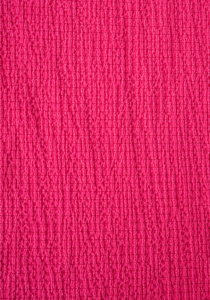 Sol Cerise Crinkle Tiered Hem Midaxi Dress